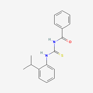 molecular formula C17H18N2OS B5139163 N-{[2-(propan-2-yl)phenyl]carbamothioyl}benzamide 