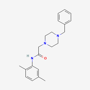 molecular formula C21H27N3O B5139549 2-(4-benzylpiperazin-1-yl)-N-(2,5-dimethylphenyl)acetamide 