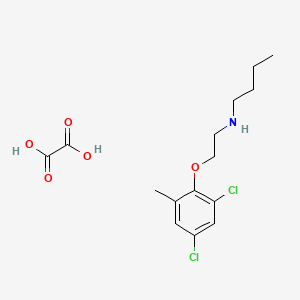 molecular formula C15H21Cl2NO5 B5139613 N-[2-(2,4-dichloro-6-methylphenoxy)ethyl]butan-1-amine;oxalic acid 
