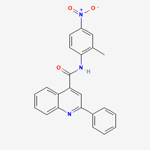 molecular formula C23H17N3O3 B5139745 N-(2-methyl-4-nitrophenyl)-2-phenylquinoline-4-carboxamide 