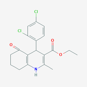 molecular formula C19H19Cl2NO3 B5139832 Ethyl 4-(2,4-dichlorophenyl)-2-methyl-5-oxo-1,4,5,6,7,8-hexahydroquinoline-3-carboxylate 