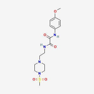 molecular formula C16H24N4O5S B5139977 N-[2-(4-METHANESULFONYLPIPERAZIN-1-YL)ETHYL]-N'-(4-METHOXYPHENYL)ETHANEDIAMIDE 