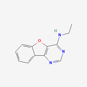 molecular formula C12H11N3O B5140002 N-[1]benzofuro[3,2-d]pyrimidin-4-yl-N-ethylamine 