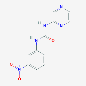 molecular formula C11H9N5O3 B5140044 N-(3-NITROPHENYL)-N'-(2-PYRAZINYL)UREA 