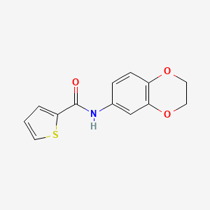 molecular formula C13H11NO3S B5140145 N-(2,3-Dihydrobenzo[b][1,4]dioxin-6-yl)thiophene-2-carboxamide 