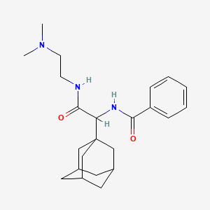 molecular formula C23H33N3O2 B5140183 N-[1-(1-adamantyl)-2-[2-(dimethylamino)ethylamino]-2-oxoethyl]benzamide 