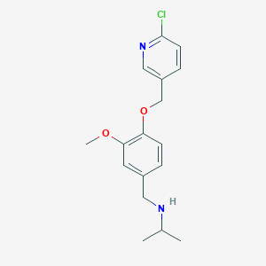 N-(4-((6-chloropyridin-3-yl)methoxy)-3-methoxybenzyl)propan-2-amine