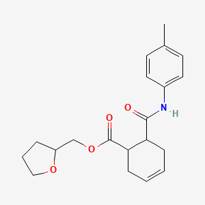 molecular formula C20H25NO4 B5140463 Oxolan-2-ylmethyl 6-[(4-methylphenyl)carbamoyl]cyclohex-3-ene-1-carboxylate 
