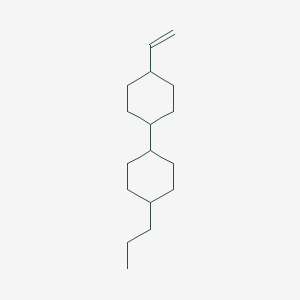 molecular formula C34H60 B051405 4-trans-Propyl-4-trans-vinyl-(1,1-bicylohexyl) CAS No. 116020-44-1