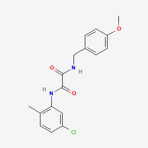 molecular formula C17H17ClN2O3 B5140978 N'-(5-chloro-2-methylphenyl)-N-[(4-methoxyphenyl)methyl]oxamide 