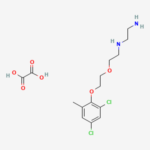 molecular formula C15H22Cl2N2O6 B5141094 N'-[2-[2-(2,4-dichloro-6-methylphenoxy)ethoxy]ethyl]ethane-1,2-diamine;oxalic acid 