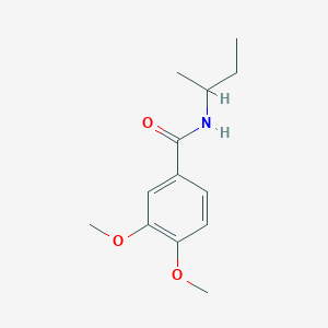 molecular formula C13H19NO3 B5141131 N-butan-2-yl-3,4-dimethoxybenzamide 
