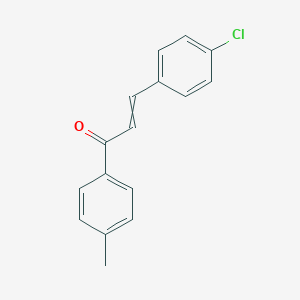 molecular formula C16H13ClO B514131 3-(4-Chlorophenyl)-1-(4-methylphenyl)prop-2-en-1-one CAS No. 37620-37-4