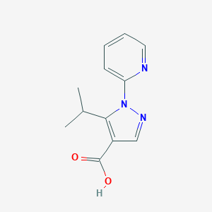 5-(propan-2-yl)-1-(pyridin-2-yl)-1H-pyrazole-4-carboxylic acid
