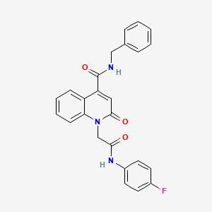 molecular formula C25H20FN3O3 B5141355 N-BENZYL-1-{[(4-FLUOROPHENYL)CARBAMOYL]METHYL}-2-OXO-1,2-DIHYDROQUINOLINE-4-CARBOXAMIDE 