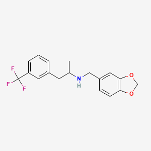 molecular formula C18H18F3NO2 B5141388 N-(1,3-benzodioxol-5-ylmethyl)-1-[3-(trifluoromethyl)phenyl]propan-2-amine 