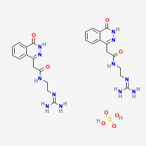 molecular formula C26H34N12O8S B5141751 N-[2-(diaminomethylideneamino)ethyl]-2-(4-oxo-3H-phthalazin-1-yl)acetamide;sulfuric acid 
