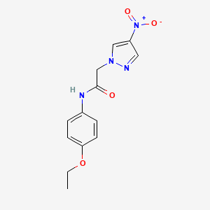 molecular formula C13H14N4O4 B5141803 N-(4-ethoxyphenyl)-2-(4-nitropyrazol-1-yl)acetamide 