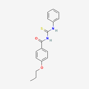 molecular formula C17H18N2O2S B5141902 N-(phenylcarbamothioyl)-4-propoxybenzamide 