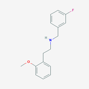 molecular formula C16H18FNO B5141942 N-[(3-fluorophenyl)methyl]-2-(2-methoxyphenyl)ethanamine 