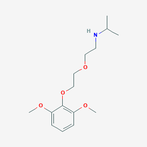 molecular formula C15H25NO4 B5141971 N-[2-[2-(2,6-dimethoxyphenoxy)ethoxy]ethyl]propan-2-amine 
