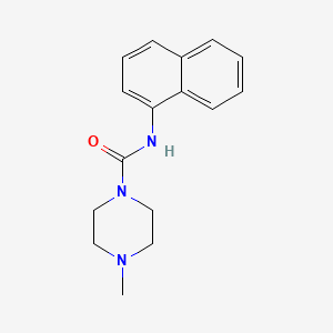 molecular formula C16H19N3O B5142050 4-Methyl-N-(1-naphthyl)-1-piperazinecarboxamide CAS No. 6266-76-8