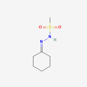 molecular formula C7H14N2O2S B5142132 N-(cyclohexylideneamino)methanesulfonamide 