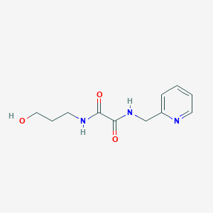 molecular formula C11H15N3O3 B5142167 N-(3-hydroxypropyl)-N'-(pyridin-2-ylmethyl)oxamide 