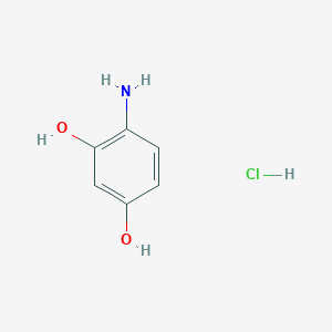 molecular formula C6H8ClNO2 B051422 4-Aminobenzene-1,3-diol hydrochloride CAS No. 34781-86-7