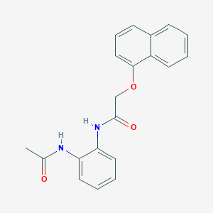 molecular formula C20H18N2O3 B5142634 N-[2-(acetylamino)phenyl]-2-(naphthalen-1-yloxy)acetamide 
