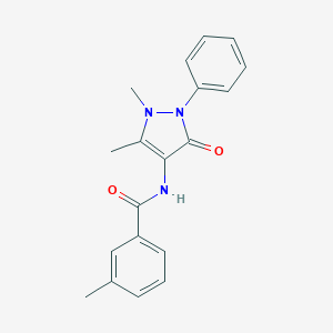 N-(1,5-dimethyl-3-oxo-2-phenyl-2,3-dihydro-1H-pyrazol-4-yl)-3-methylbenzamide