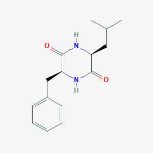 molecular formula C15H20N2O2 B051427 Cyclo(L-leucyl-L-phenylalanyl) CAS No. 7280-77-5