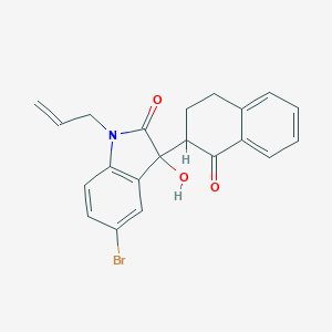 1-allyl-5-bromo-3-hydroxy-3-(1-oxo-1,2,3,4-tetrahydro-2-naphthalenyl)-1,3-dihydro-2H-indol-2-one