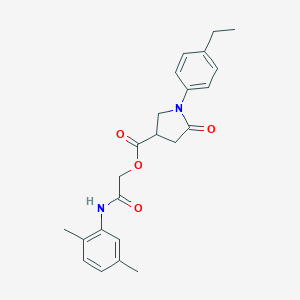 [(2,5-Dimethylphenyl)carbamoyl]methyl 1-(4-ethylphenyl)-5-oxopyrrolidine-3-carboxylate