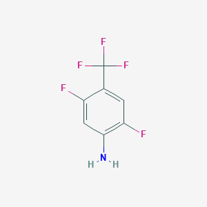 molecular formula C7H4F5N B051432 4-Amino-2,5-difluorobenzotrifluoride CAS No. 114973-22-7