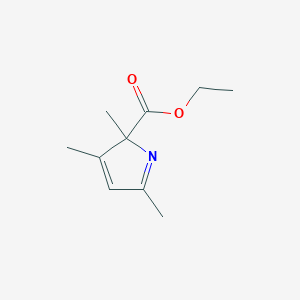 molecular formula C10H15NO2 B051433 Ethyl 2,3,5-trimethyl-2H-pyrrole-2-carboxylate CAS No. 111400-67-0
