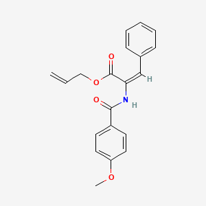 molecular formula C20H19NO4 B5143676 prop-2-enyl (E)-2-[(4-methoxybenzoyl)amino]-3-phenylprop-2-enoate 