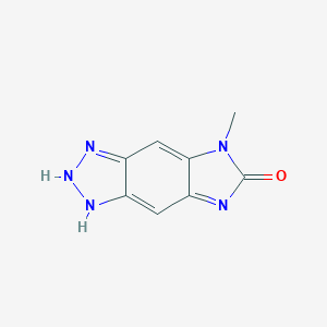 molecular formula C8H7N5O B051437 Imidazo[4,5-f]benzotriazol-6(1H)-one, 5,7-dihydro-5-methyl-(9CI) CAS No. 115854-52-9