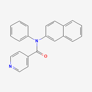 molecular formula C22H16N2O B5143705 N-naphthalen-2-yl-N-phenylpyridine-4-carboxamide 