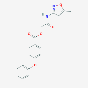 2-[(5-Methyl-3-isoxazolyl)amino]-2-oxoethyl 4-phenoxybenzoate