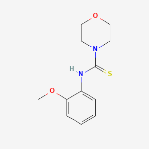 molecular formula C12H16N2O2S B5143765 N-(2-methoxyphenyl)morpholine-4-carbothioamide 