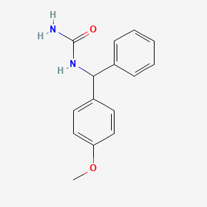 molecular formula C15H16N2O2 B5143787 [(4-Methoxyphenyl)-phenylmethyl]urea 