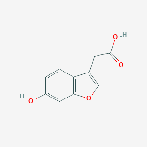 molecular formula C10H8O4 B051438 2-(6-羟基苯并呋喃-3-基)乙酸 CAS No. 69716-04-7
