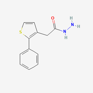 molecular formula C12H12N2OS B5143915 2-(2-Phenylthiophen-3-yl)acetohydrazide 