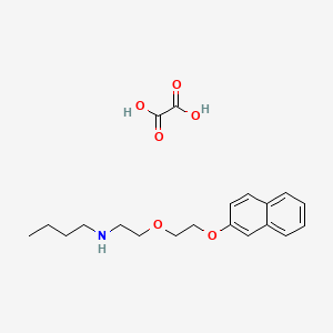 molecular formula C20H27NO6 B5144087 N-[2-(2-naphthalen-2-yloxyethoxy)ethyl]butan-1-amine;oxalic acid 
