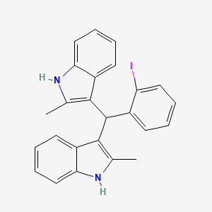 3,3'-[(2-iodophenyl)methylene]bis(2-methyl-1H-indole)
