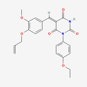 5-[4-(allyloxy)-3-methoxybenzylidene]-1-(4-ethoxyphenyl)-2,4,6(1H,3H,5H)-pyrimidinetrione