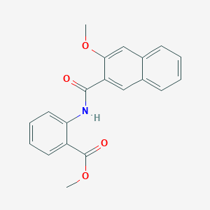 molecular formula C20H17NO4 B5144988 methyl 2-(3-methoxynaphthalene-2-amido)benzoate CAS No. 418790-73-5