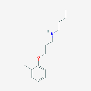 molecular formula C14H23NO B5144994 N-[3-(2-methylphenoxy)propyl]butan-1-amine 