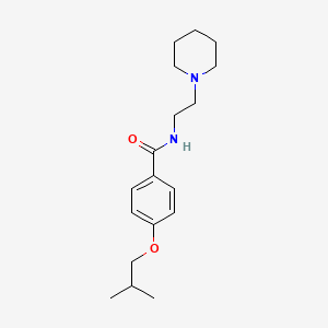 4-isobutoxy-N-[2-(1-piperidinyl)ethyl]benzamide
